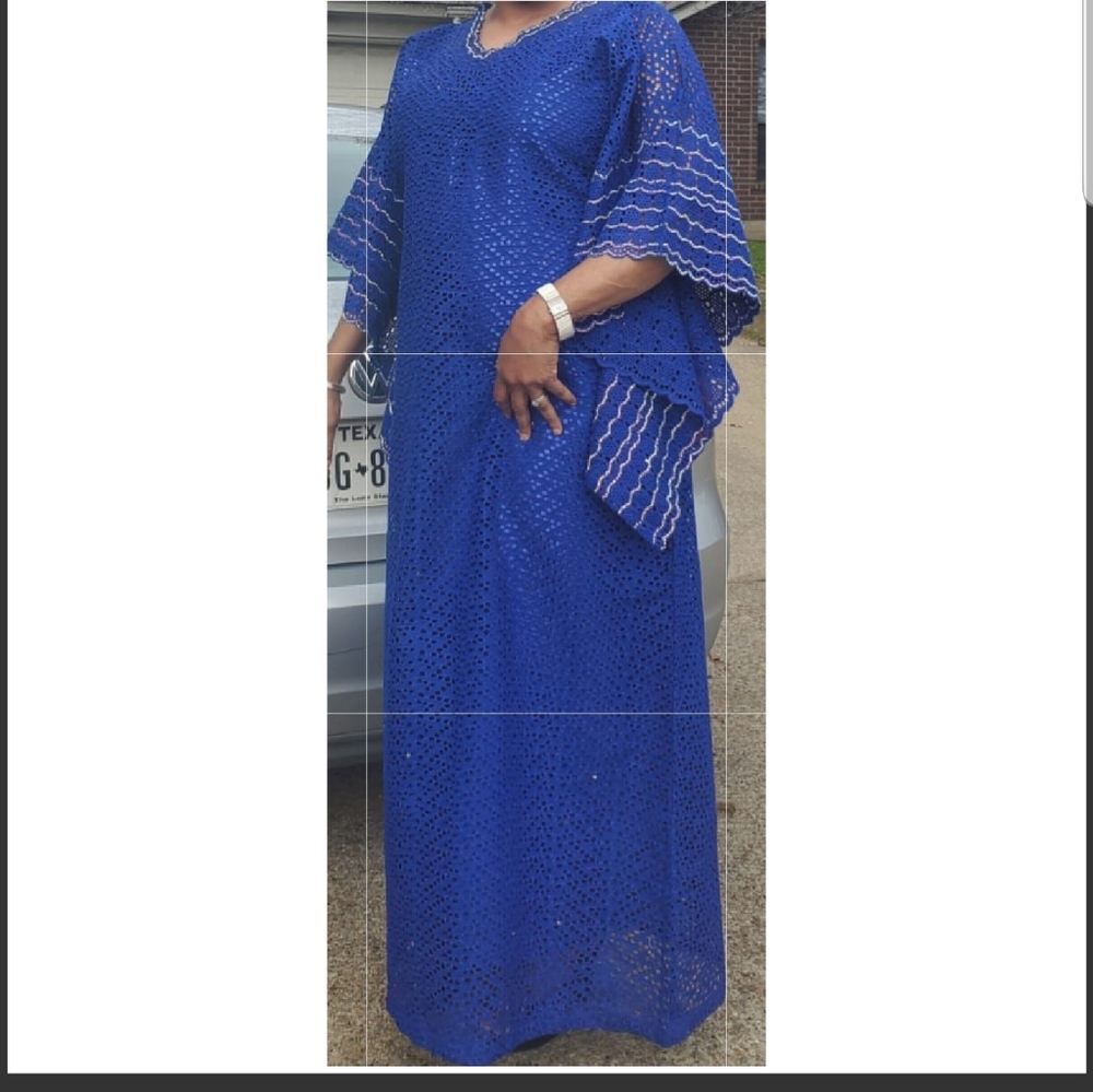 Blue African No no dress